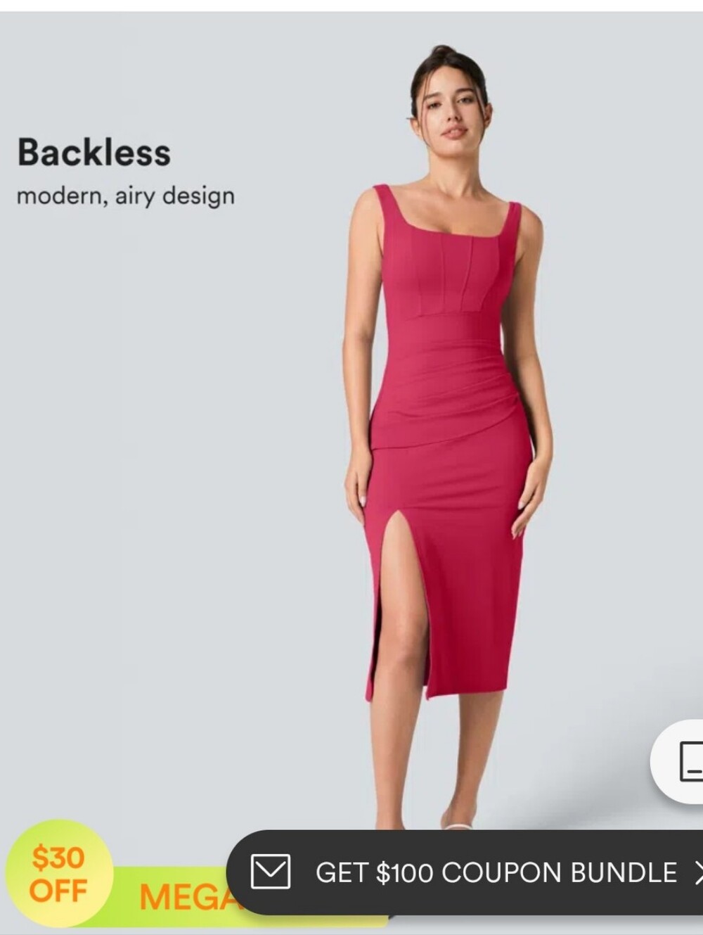 Halara Midi InstantCool Bridesmaid and Wedding Guest Dress